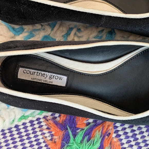 Antonio Melani x Courtney Grow James Velvet Bow Ballet Flats - Picture 5 of 6